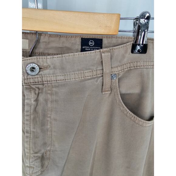 Adriano Goldschmied Men's Tan The Protege Straight Leg Pants Size 40 X 34 - Picture 4 of 6